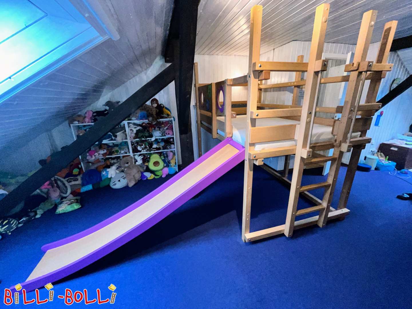 Inserat 7068: Hochbett mitwachsend mit Rutsche, 120 x 200 cm, Buche, geölt-gewachst Hochbett mitwachsend mit Rutsche, 120 x 200 cm, Buche, geölt-gewachst (Kategorie: Hochbett mitwachsend gebraucht)