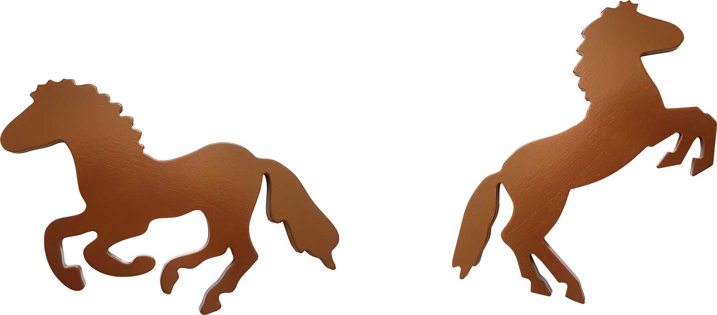 Steigendes Pferd
