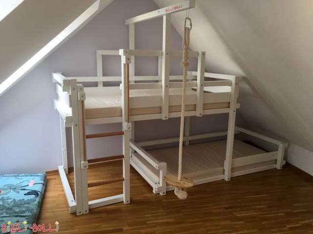 Ein besonderes Etagenbett-seitlich-versetzt: Hier wurden die Schlafebenen auf … (Etagenbett-seitlich-versetzt)