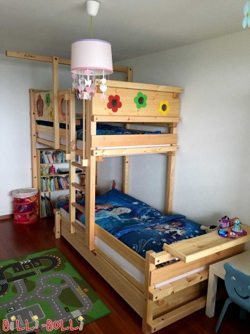 Hier das Etagenbett-seitlich-versetzt in Kiefer unbehandelt als … (Etagenbett-seitlich-versetzt)