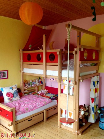 Das Etagenbett-über-Eck ist eine Platz sparende Lösung, für die sich eine Ec … (Etagenbett-über-Eck)