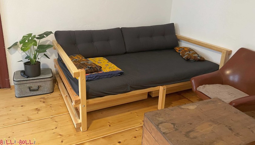 Das niedrige Jugendbett Typ D aus Kiefer in Matratzenbreite 120 cm. Unsere … (Jugendbetten niedrig)