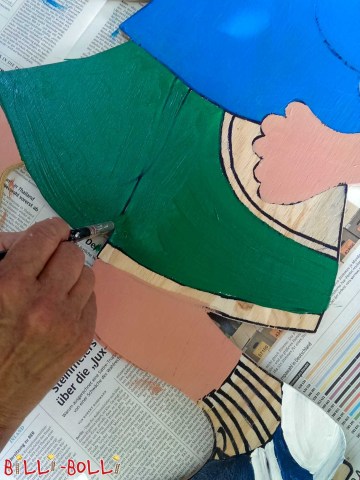 Schritt 9: Flächen ausmalen (Figuren zur Verkehrsberuhigung)