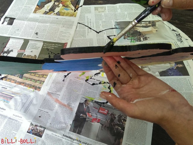 Schritt 11: Kanten abdichten (Figuren zur Verkehrsberuhigung)