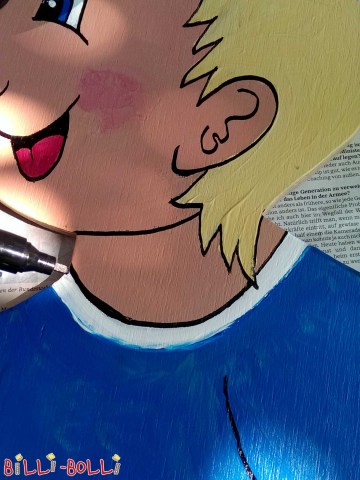 Schritt 10: Konturen nachzeichnen (Figuren zur Verkehrsberuhigung)