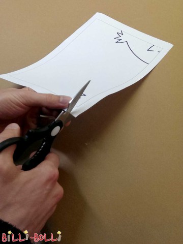 Schritt 4: Konturen übertragen (Figuren zur Verkehrsberuhigung)