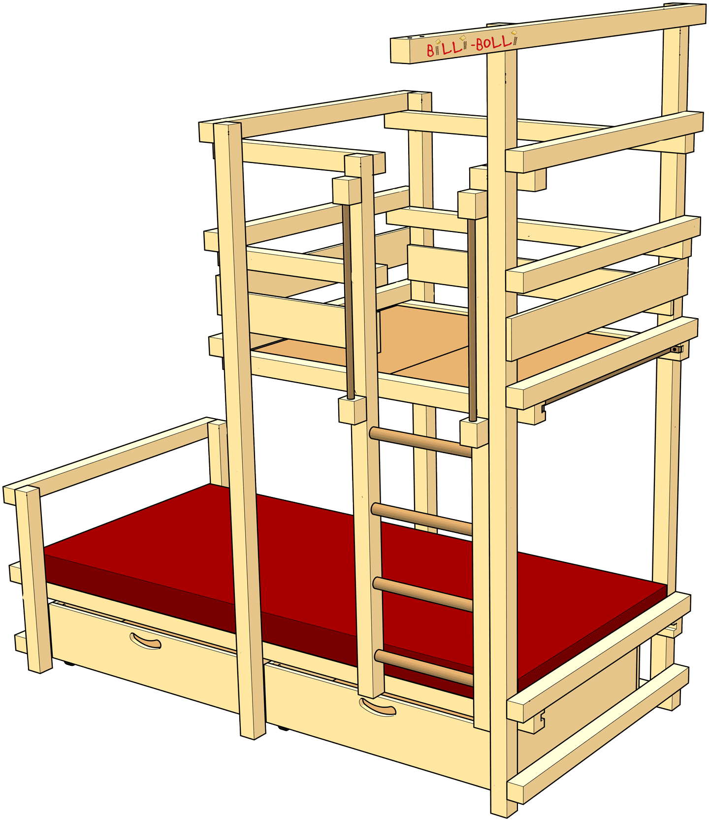 Dachschrägen­bett: Das geniale Kinder-Spielbett für die Dachschräge