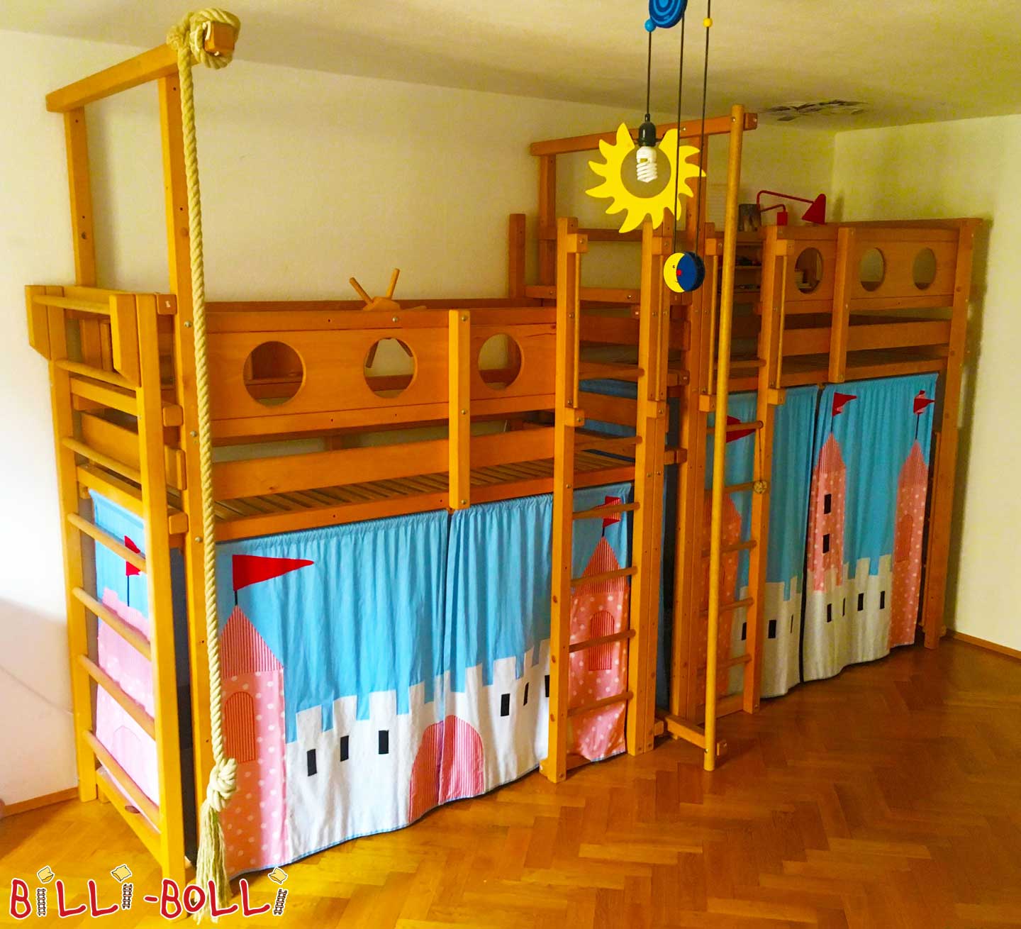 2 Hochbetten, Buche geölt-gewachst (Hochbett gebraucht)