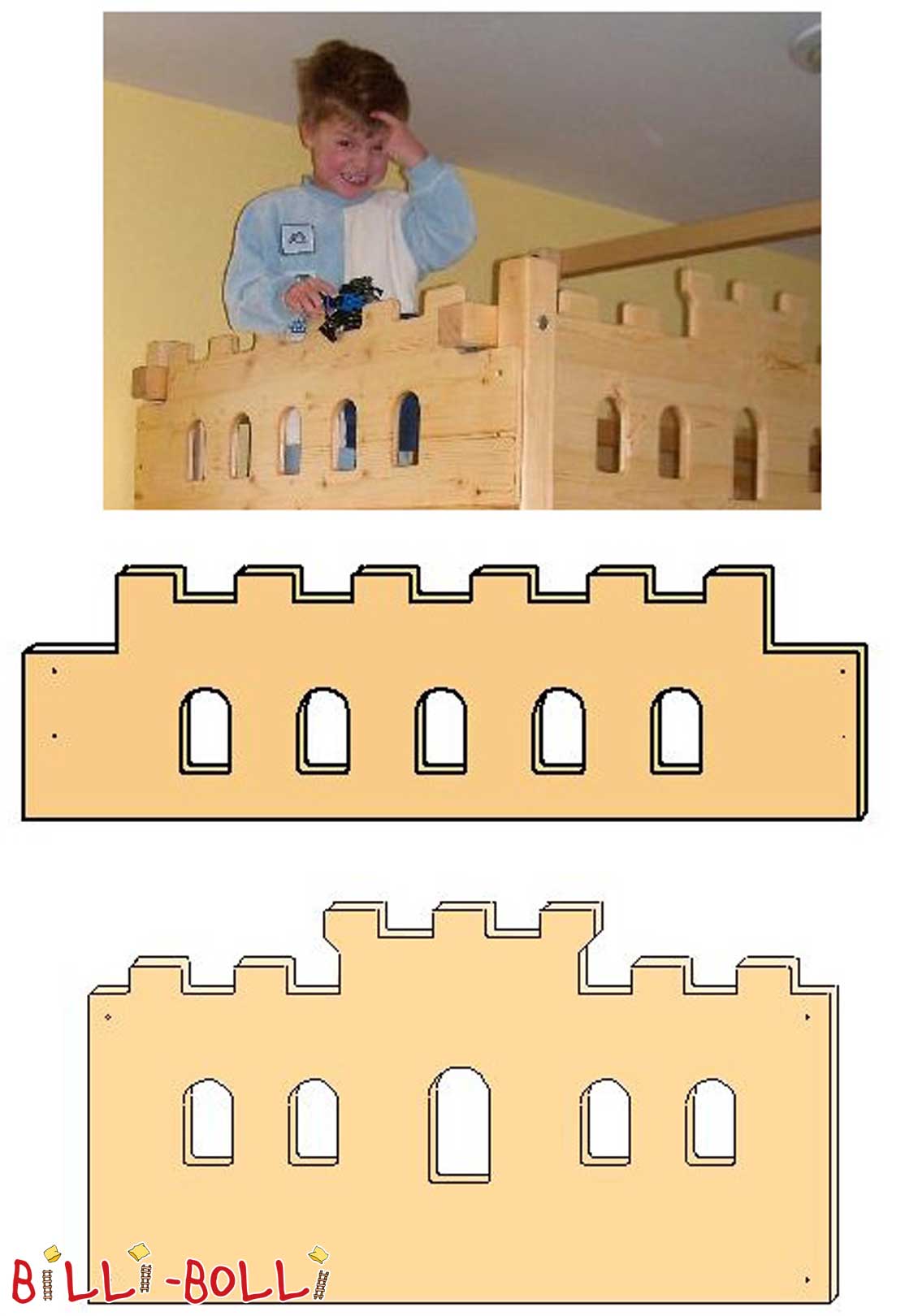 Ritterburgbretter Fichte (Kindermöbel gebraucht) Ritterburgbretter Fichte (Kindermöbel gebraucht)