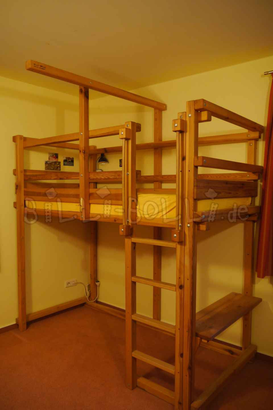 2x Mitwachsendes Hochbett, 90 x 200 cm, Kiefer honigfarben geölt (Hochbett gebraucht) 2x Mitwachsendes Hochbett, 90 x 200 cm, Kiefer honigfarben geölt (Hochbett gebraucht)