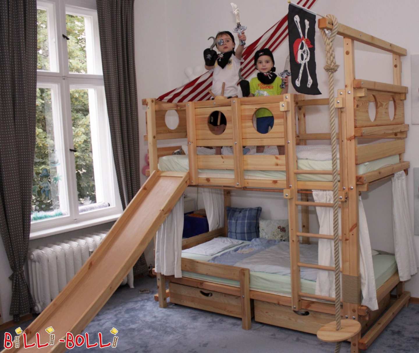 Abenteuer-/Piratenbett - Buche (Kategorie: Abenteuerbett gebraucht)