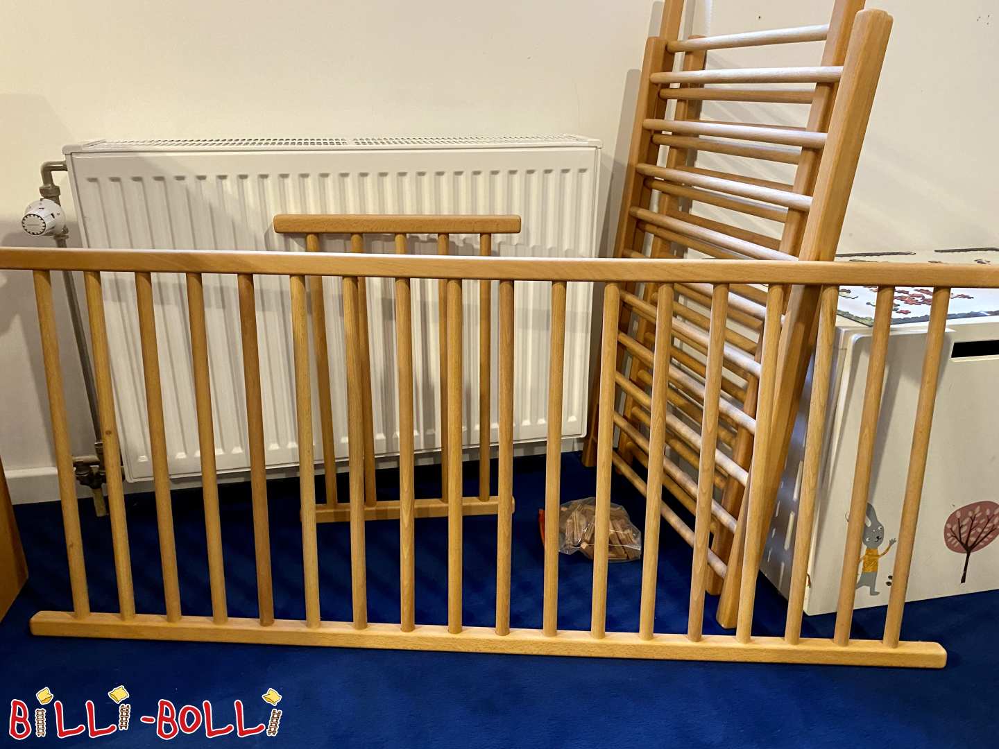 Babygitterset für Etagenbett 90x200 cm, Buche geölt (Kategorie: Zubehör/Erweiterungsteile gebraucht)