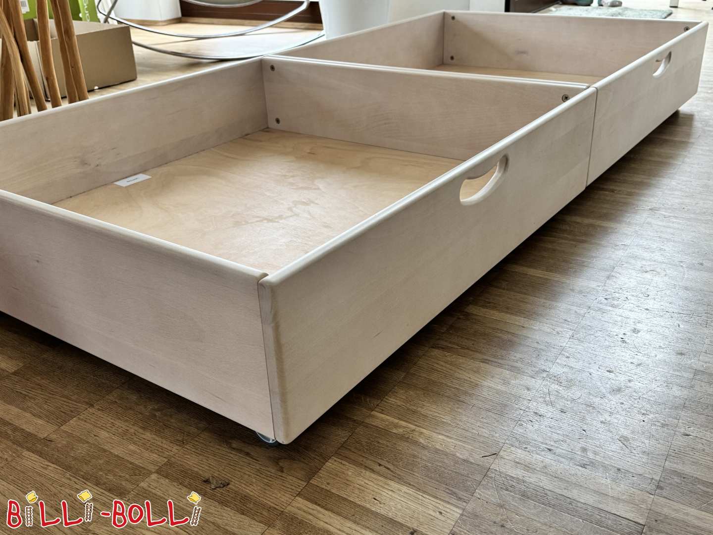 Bettkasten Buche weiß-lasiert (Kategorie: Zubehör/Erweiterungsteile gebraucht)