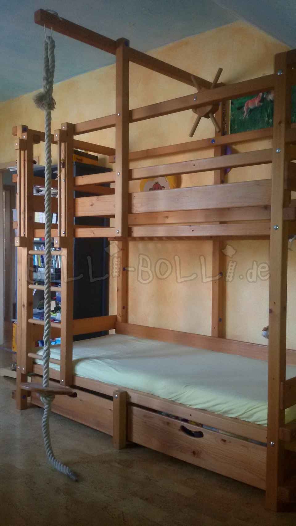 Bill-Bolli-Etagenbett, 90 x 200 cm, Fichte geölt-gewachst (Etagenbett gebraucht) Bill-Bolli-Etagenbett, 90 x 200 cm, Fichte geölt-gewachst (Etagenbett gebraucht)