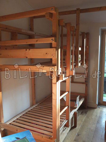 Billi-Bolli Etagenbett, Kiefer unbehandelt (Kategorie: Etagenbett gebraucht)