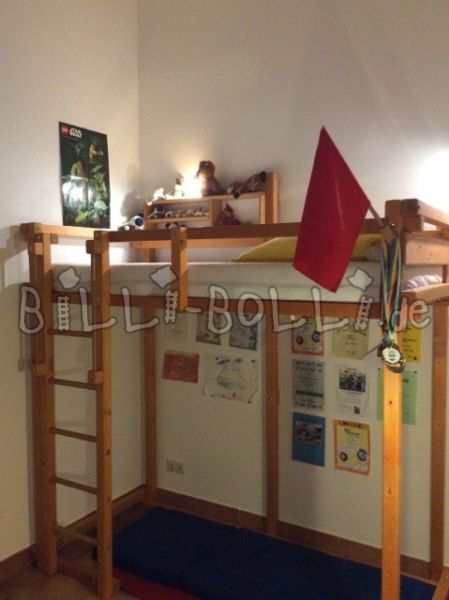 Billi Bolli mitwachsendes Hochbett, Fichte, honigfarben geölt (Kategorie: Hochbett gebraucht)