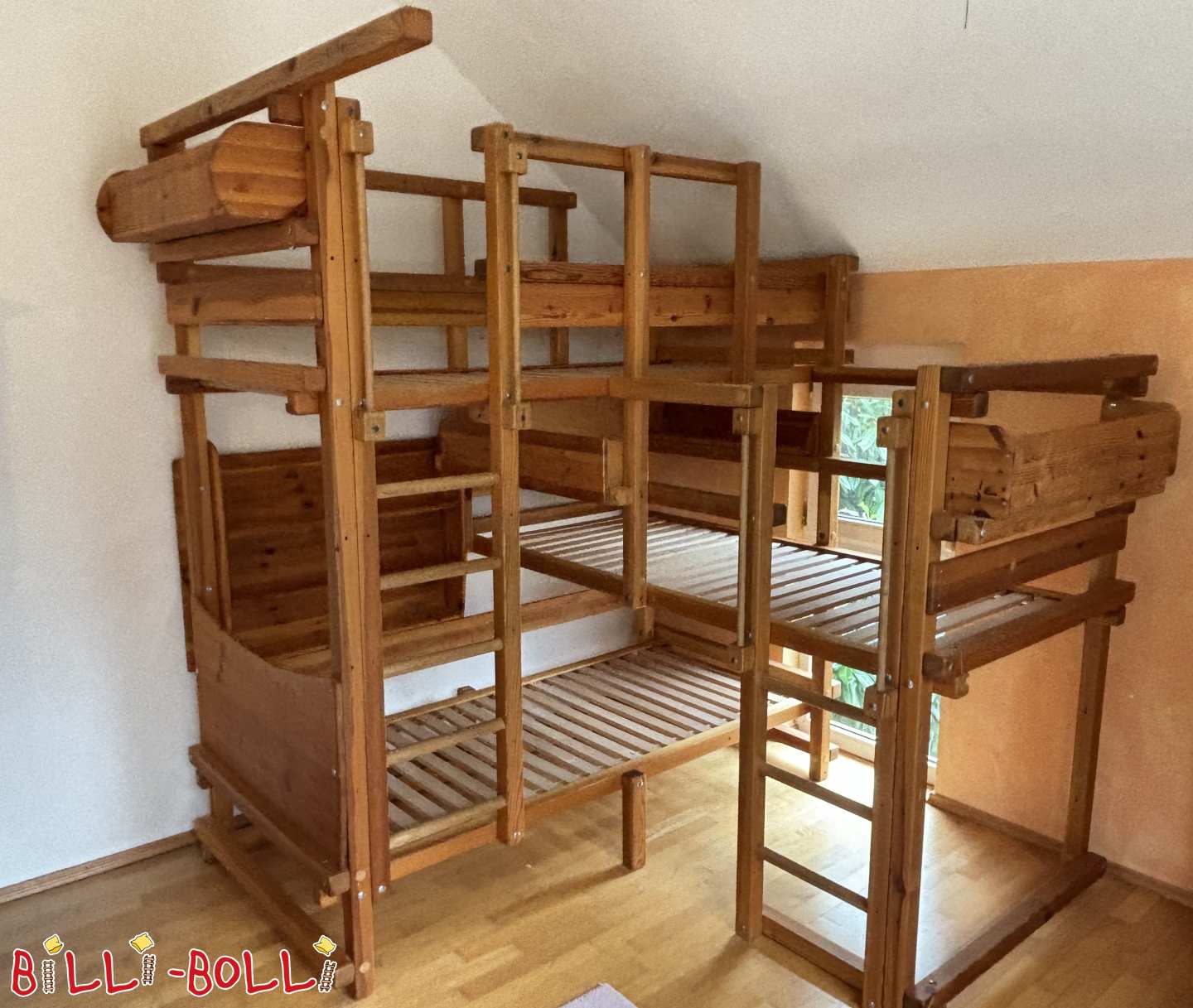 Dreier-Bett-über Eck Typ 2A in Überlingen (Bodensee) zu verkaufen (Kategorie: Dreier-Etagenbetten gebraucht)