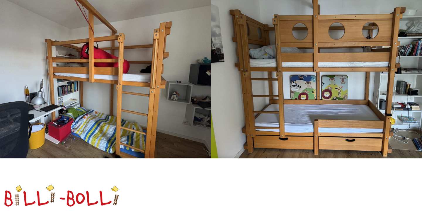 Etagenbett + Hochbett mitwachsend in Frankfurt (Kategorie: Etagenbett gebraucht)