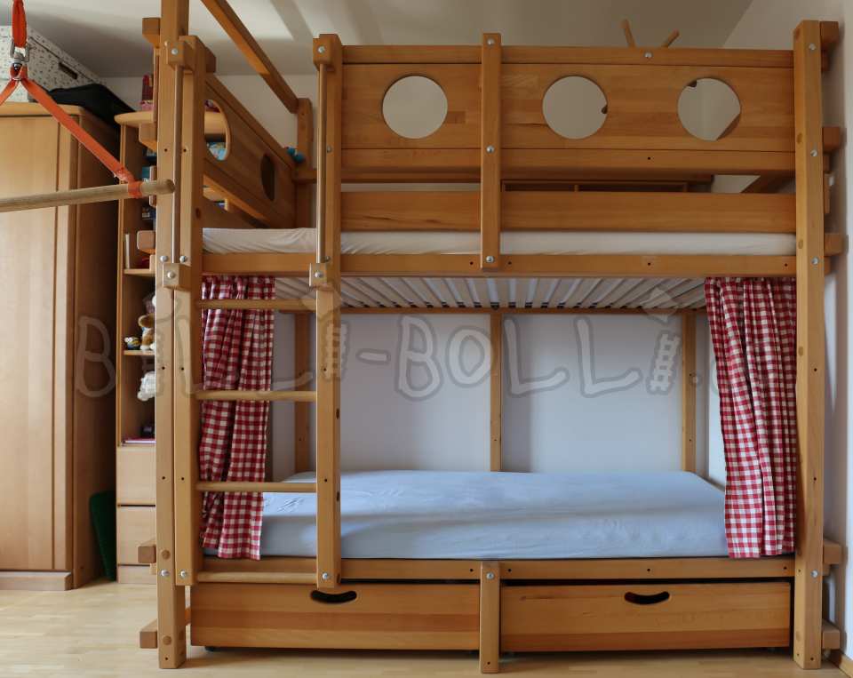 Etagenbett, 100 X 200 cm, Buche geölt-gewachst (Hochbett gebraucht) Etagenbett, 100 X 200 cm, Buche geölt-gewachst (Hochbett gebraucht)