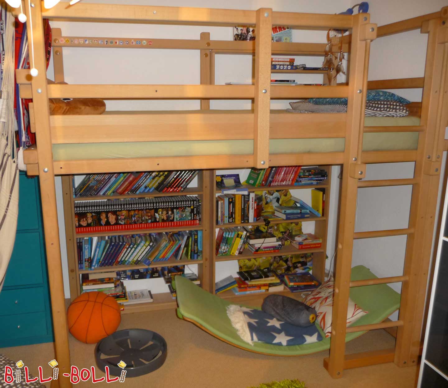 Etagenbett, 100 x 200 cm, Buche unbehandelt (Etagenbett gebraucht)