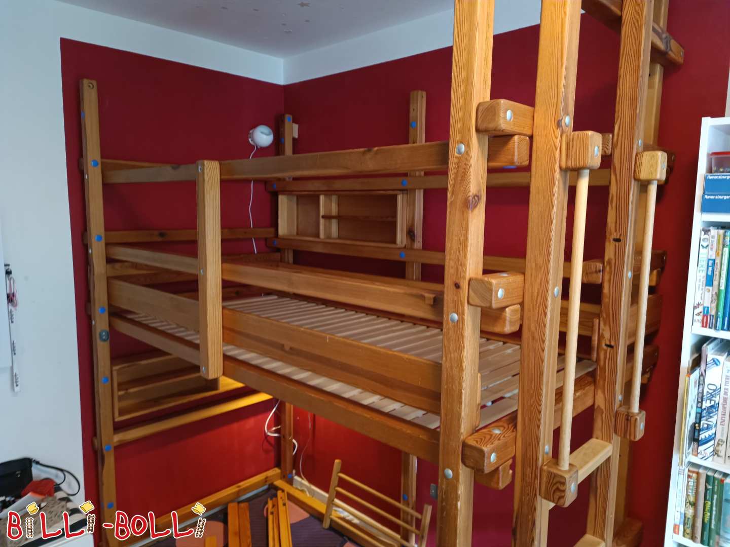 Etagenbett (100x200 cm) + viel Zubehör (Kategorie: Etagenbett gebraucht)