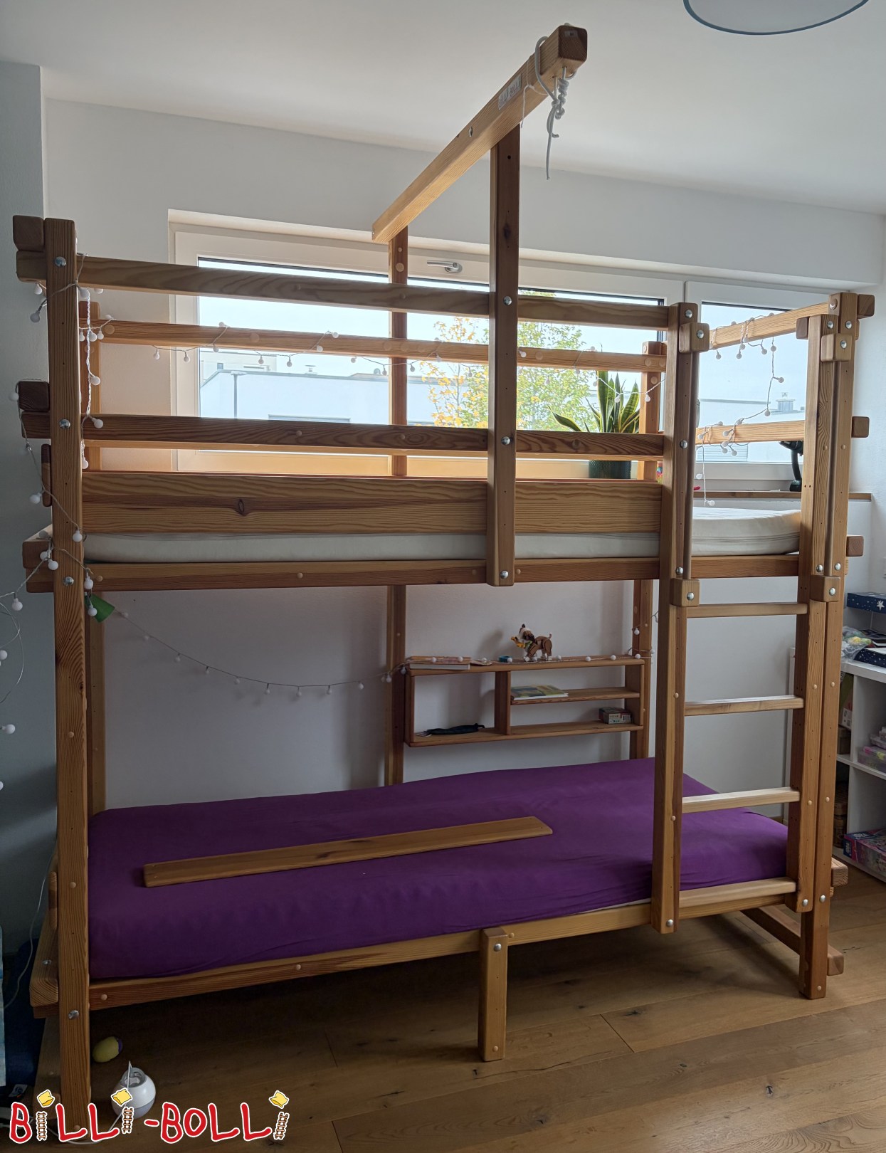 Etagenbett 100x200 Kiefer mit 2 Schlafebenen, Würzburg (Kategorie: Etagenbett gebraucht)