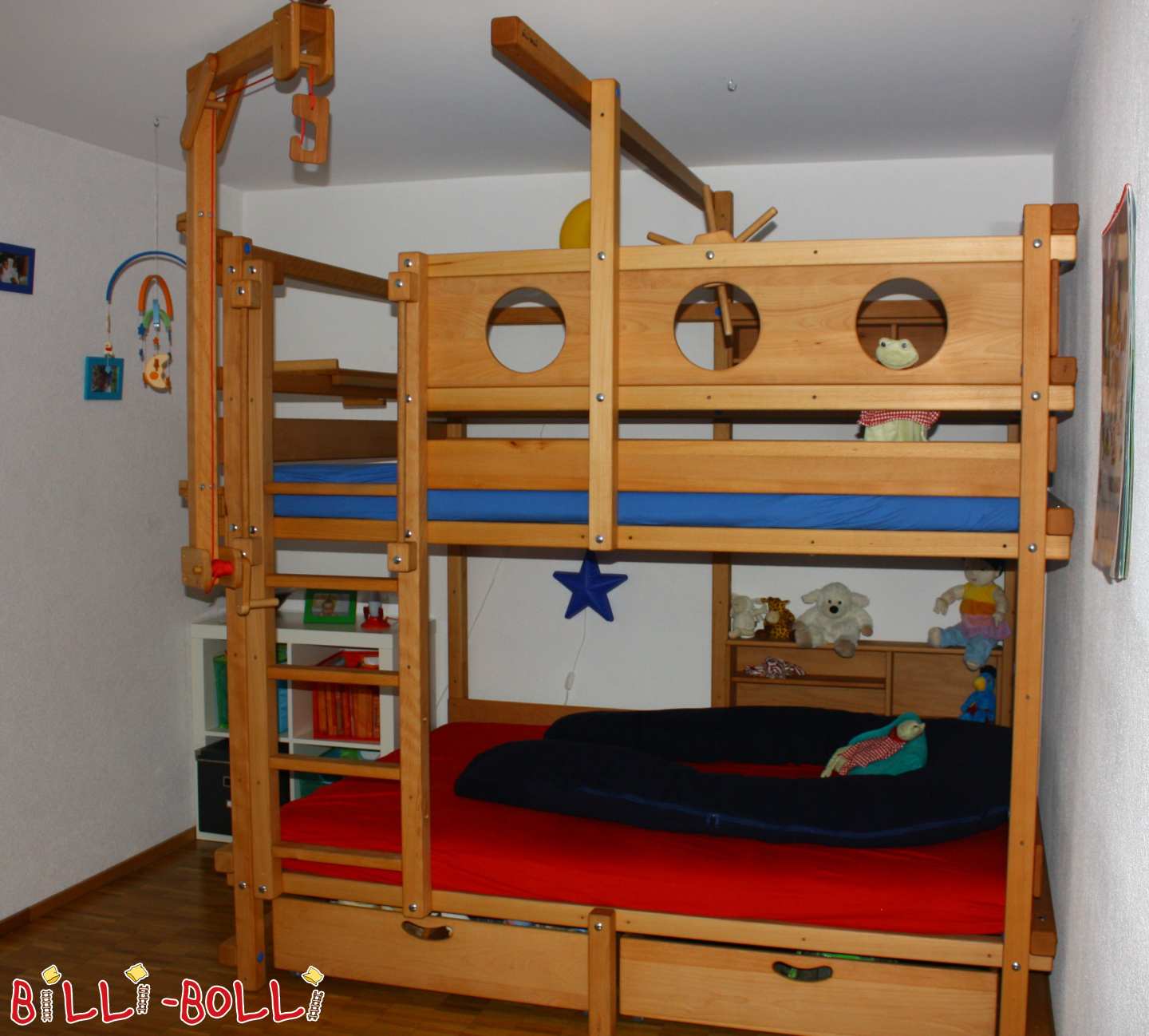 Etagenbett 140 x 200 cm mit viel Zubehör - Schweiz (Region ZH / Zug) (Kategorie: Etagenbett gebraucht)