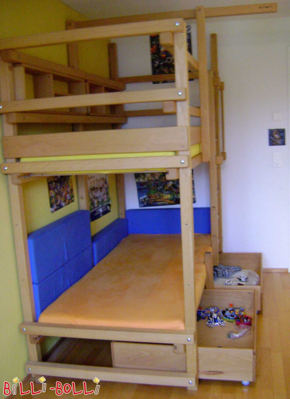 Etagenbett, 90 x 200 cm, Buche geölt-gewachst (Etagenbett gebraucht) Etagenbett, 90 x 200 cm, Buche geölt-gewachst (Etagenbett gebraucht)