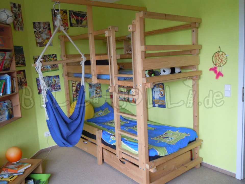 Etagenbett, 90 x 200 cm, Fichte geölt-gewachst (Etagenbett gebraucht) Etagenbett, 90 x 200 cm, Fichte geölt-gewachst (Etagenbett gebraucht)