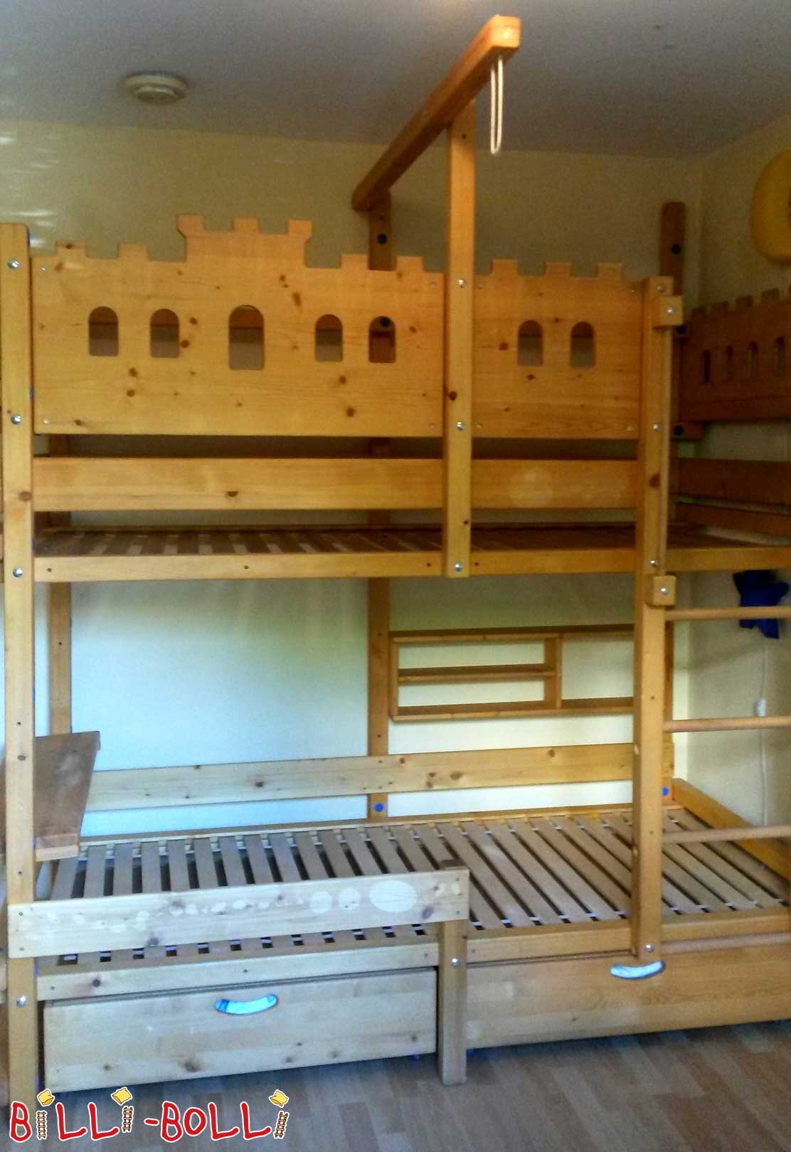 Etagenbett, 90 x 200 cm, Fichte geölt-gewachst (Hochbett gebraucht) Etagenbett, 90 x 200 cm, Fichte geölt-gewachst (Hochbett gebraucht)