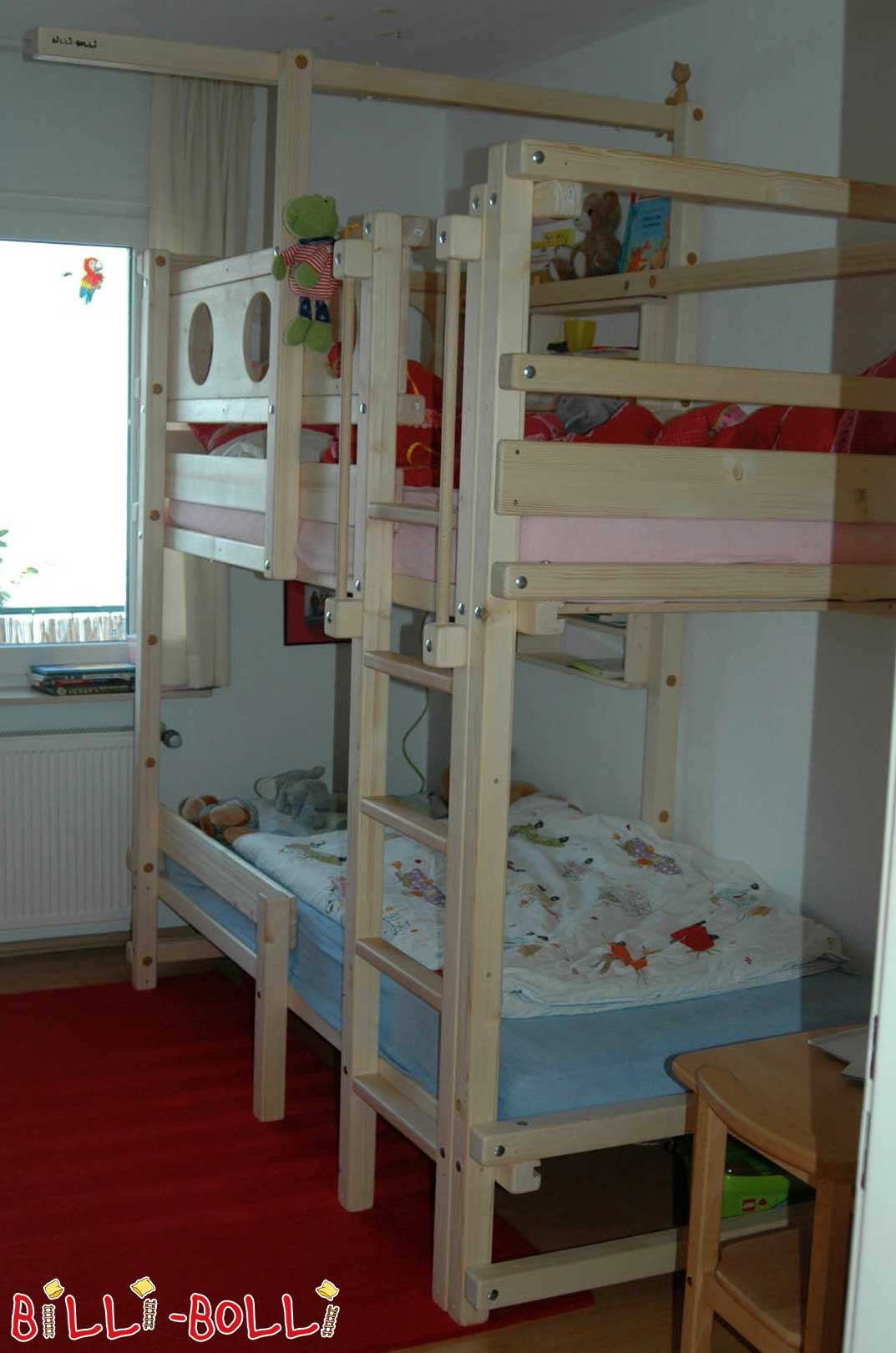Etagenbett, 90 x 200 cm, Fichte unbehandelt (Hochbett gebraucht)