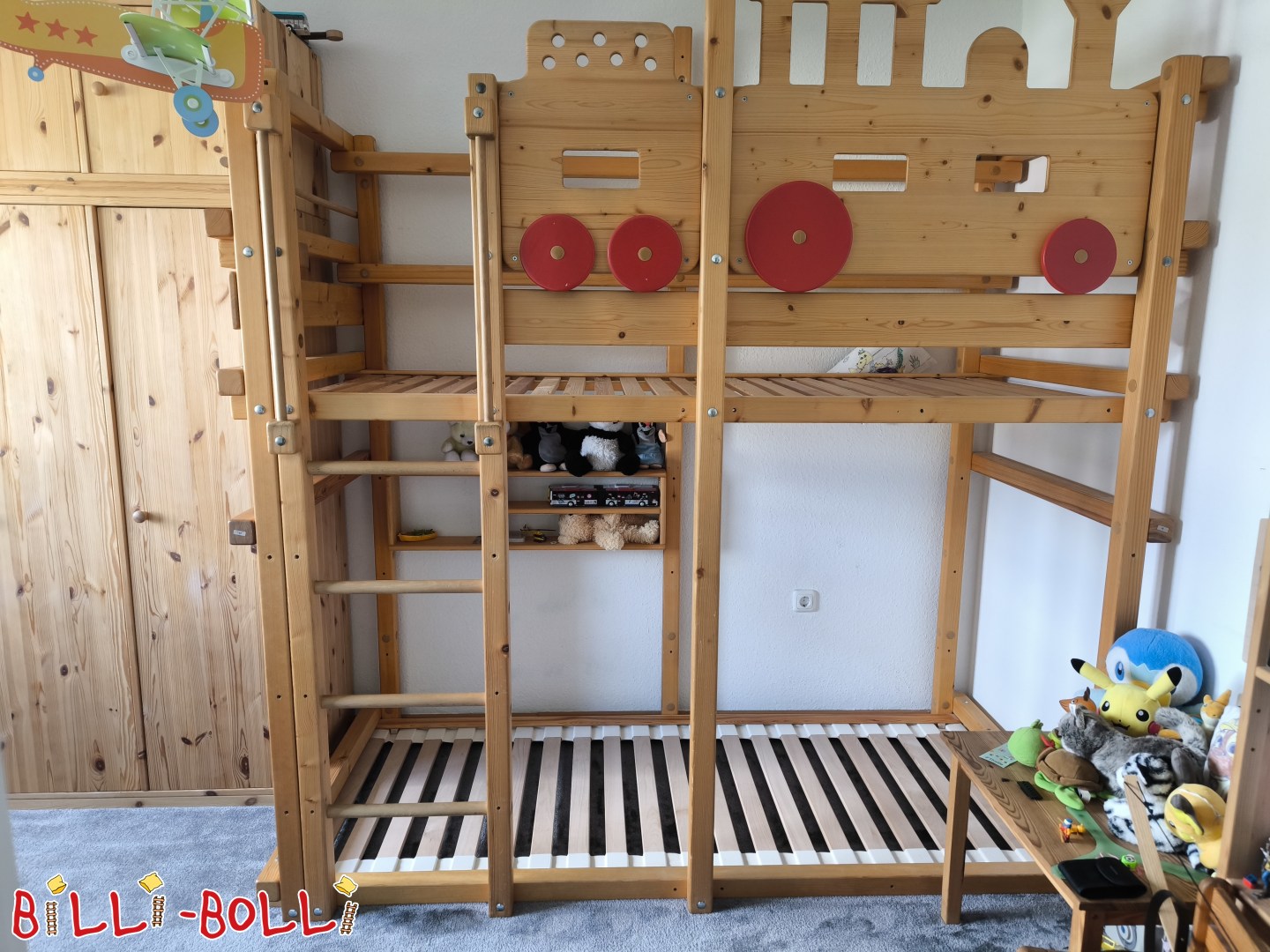 Inserat 5720: Etagenbett 90×200cm Fichte geölt-gewachst mit Eisenbahn Deko Etagenbett 90×200cm Fichte geölt-gewachst mit Eisenbahn Deko (Kategorie: Etagenbett gebraucht)