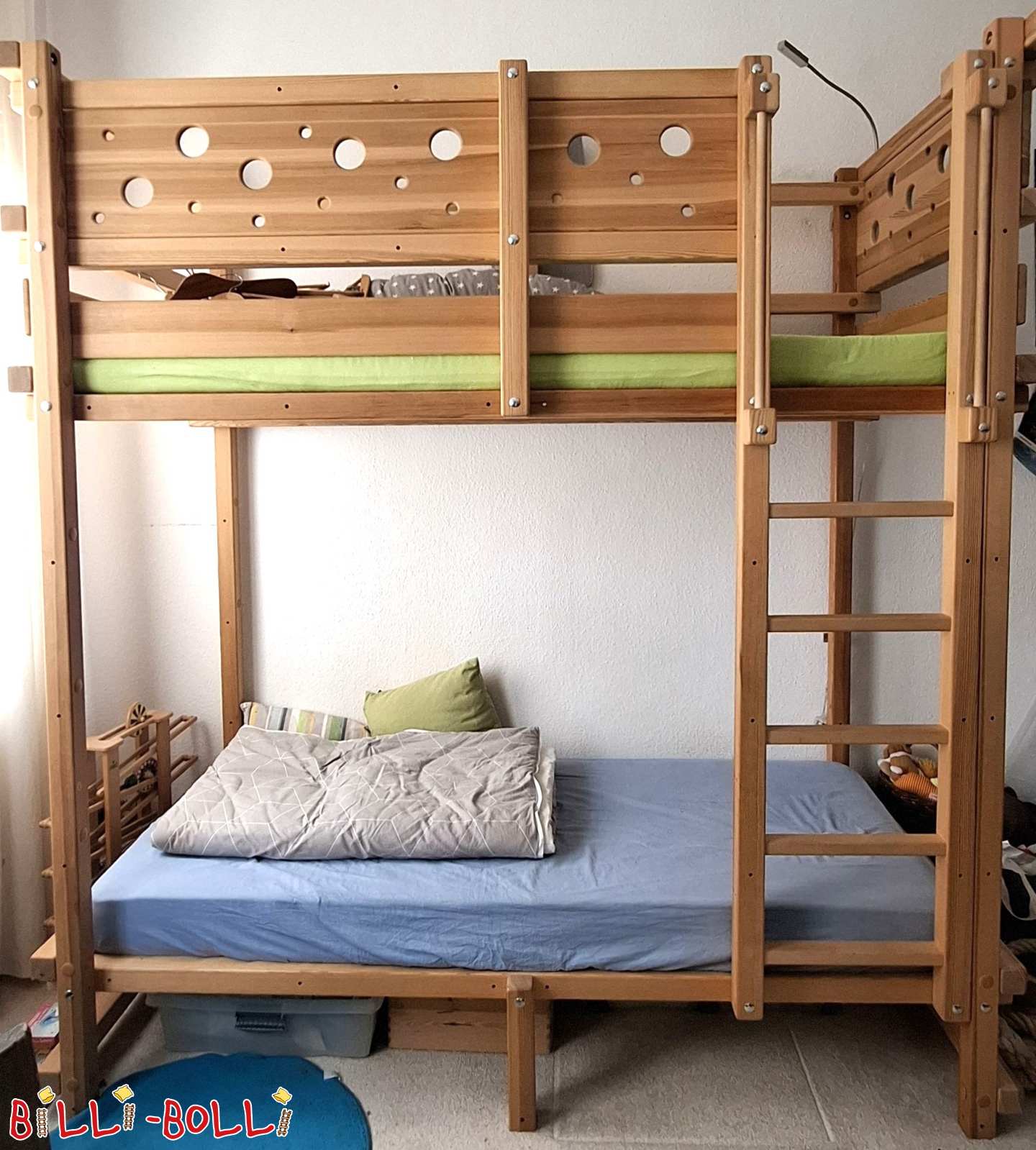 Etagenbett 90x200, extrahohe Füße (228,5 cm) (Kategorie: Etagenbett gebraucht)