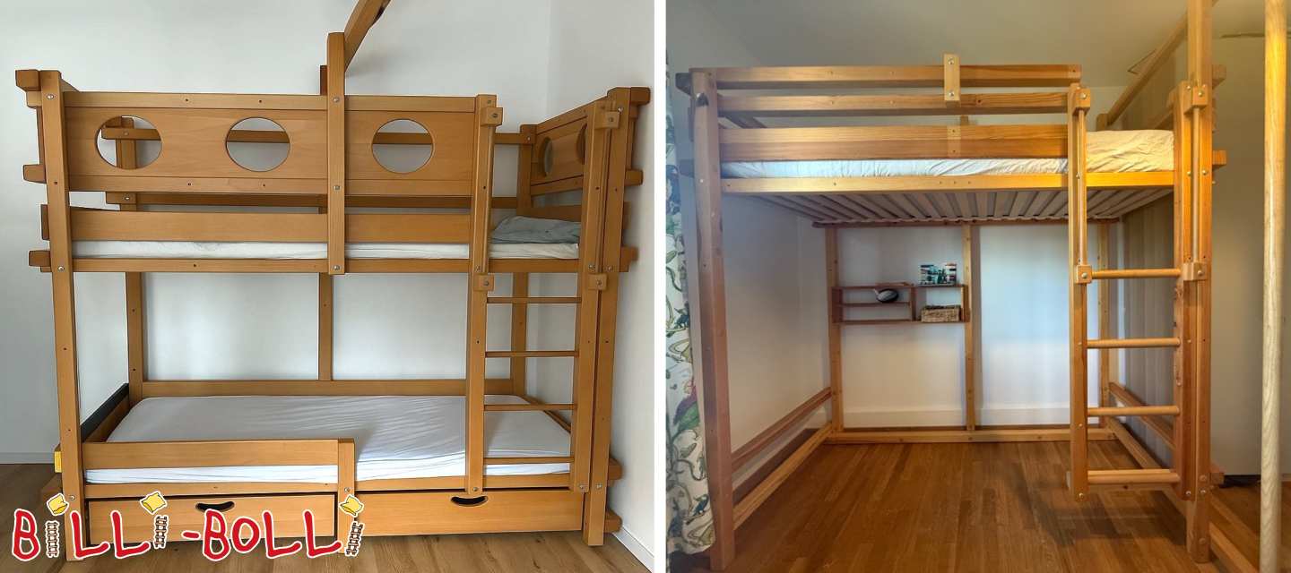 Etagenbett 90x200cm mit Feuerwehrstange in Luzern (Schweiz) (Kategorie: Etagenbett gebraucht)