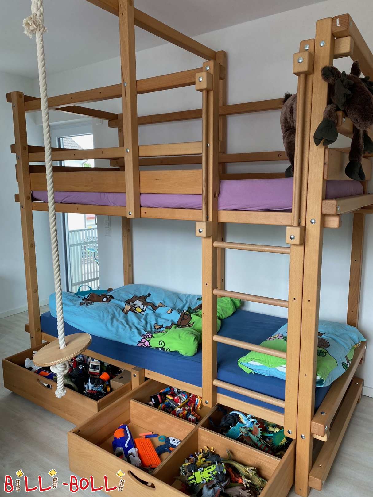 Etagenbett aus Buche in Marbach (Kategorie: Etagenbett gebraucht) Etagenbett aus Buche in Marbach (Kategorie: Etagenbett gebraucht)