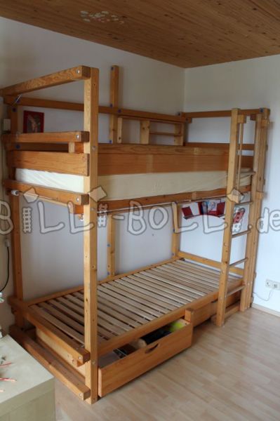 Etagenbett aus Fichte, honigfarben (Hochbett gebraucht) Etagenbett aus Fichte, honigfarben (Hochbett gebraucht)