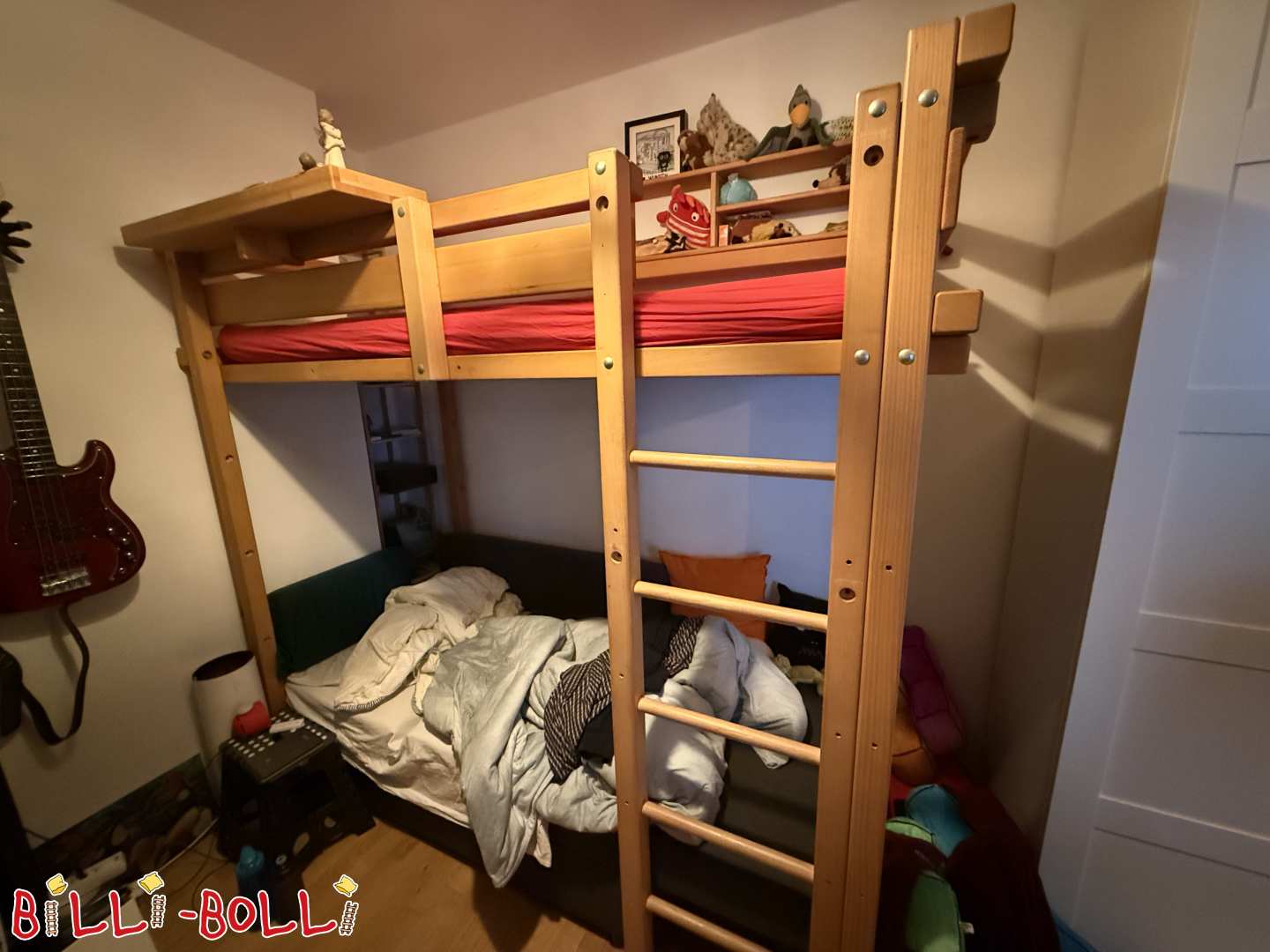 Etagenbett Buche inkl. Kojenbrett und Steuerrad (Kategorie: Etagenbett gebraucht)