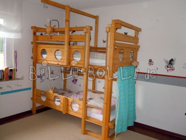 Etagenbett Fichte, geölt mit Zubehör (Hochbett gebraucht) Etagenbett Fichte, geölt mit Zubehör (Hochbett gebraucht)