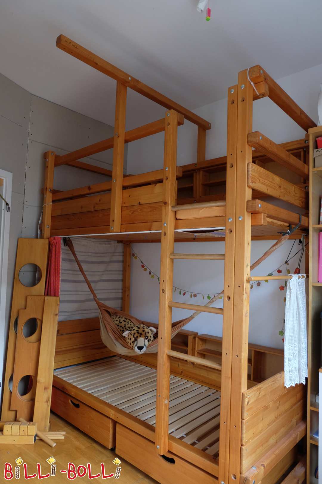 Etagenbett Fichte geölt mitgewachsen zum Studentenhochbett (Kategorie: Zubehör/Erweiterungsteile gebraucht)
