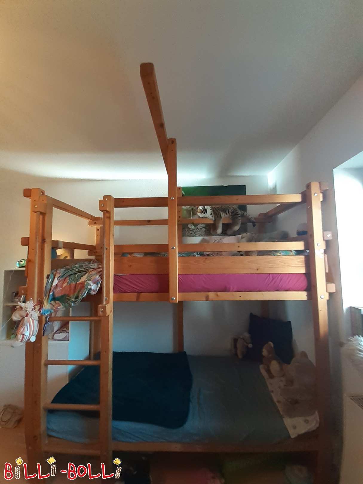 Etagenbett Kiefer unbehandelt 80 x 190 cm (Kategorie: Etagenbett gebraucht)