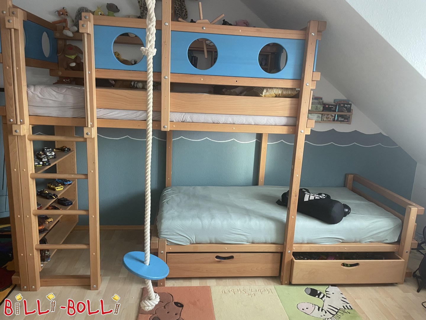 Inserat 5729: Etagenbett seitlich versetzt, 90 x 200 cm, Buche geölt-gewachst Etagenbett seitlich versetzt, 90 x 200 cm, Buche geölt-gewachst (Kategorie: Zubehör/Erweiterungsteile gebraucht)