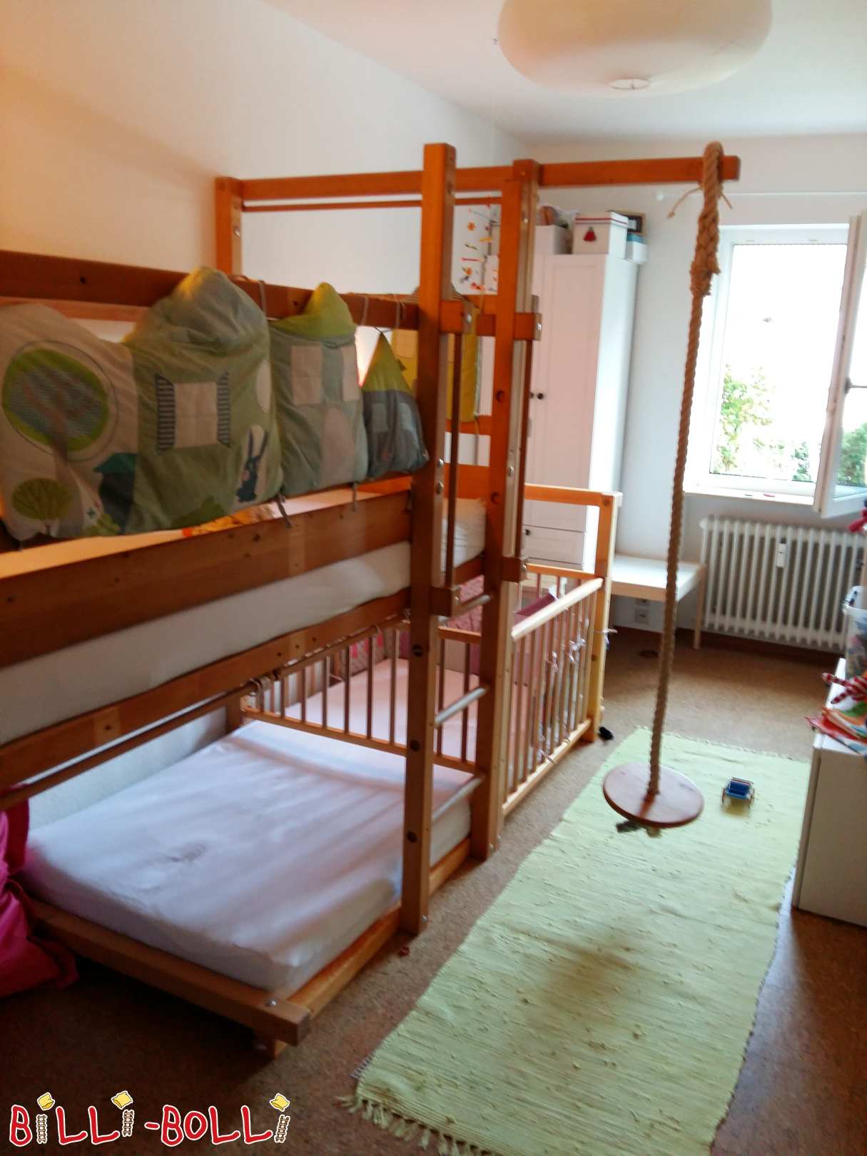 Etagenbett-seitlich-versetzt mit Babygitter-Set & Zubehör bei Nürnberg (Kategorie: Etagenbett-seitlich-versetzt gebraucht)