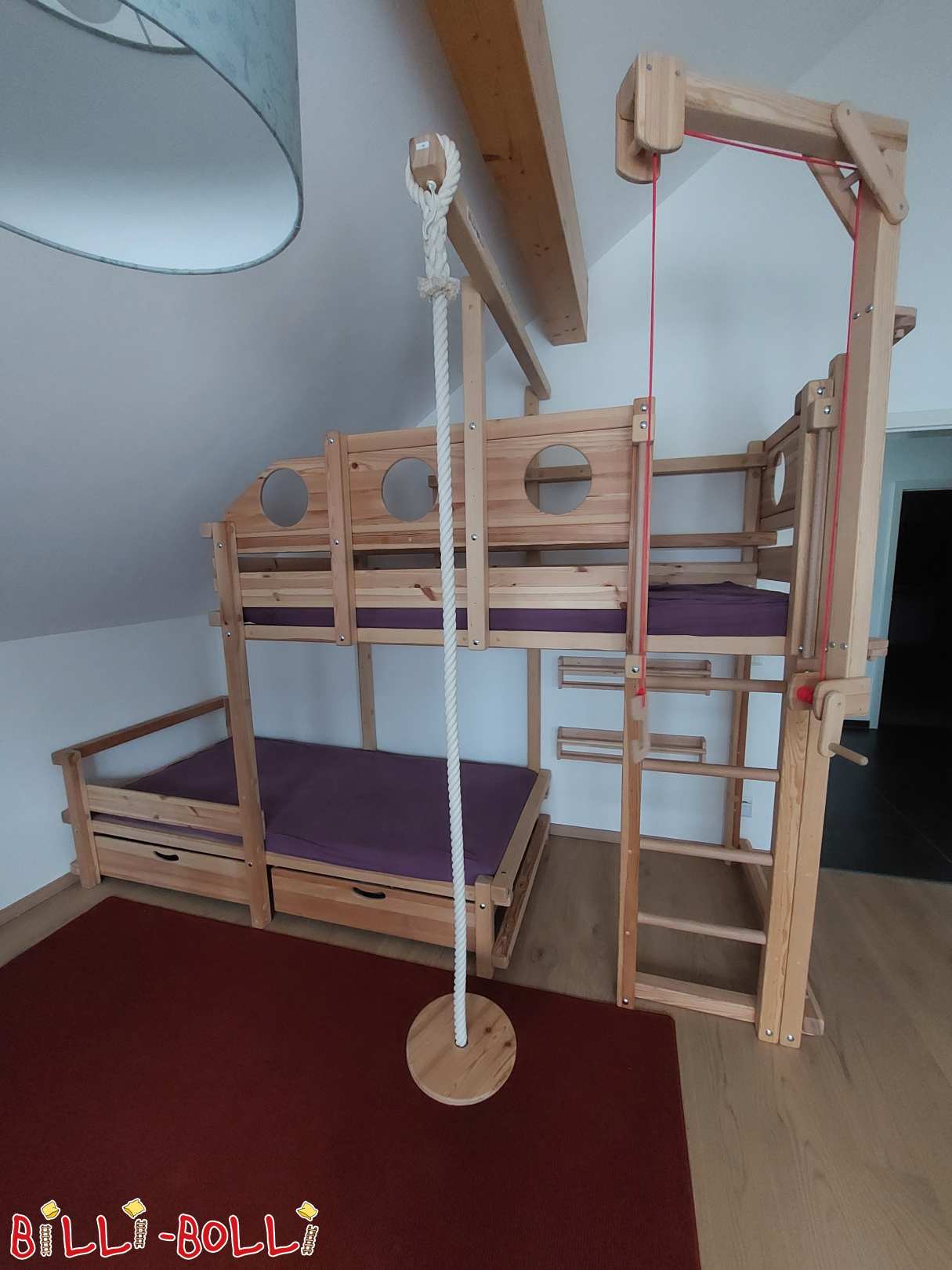 Etagenbett seitlich-versetzt mit Dachschrägenstufe, Raum Tübingen (Kategorie: Etagenbett-seitlich-versetzt gebraucht)