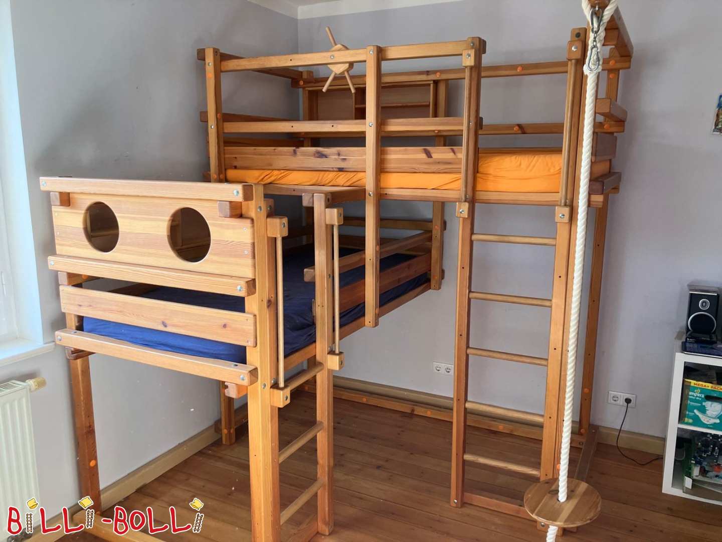 Etagenbett-über-Eck Beide Oben (Kategorie: Beide-oben-Etagenbetten gebraucht)