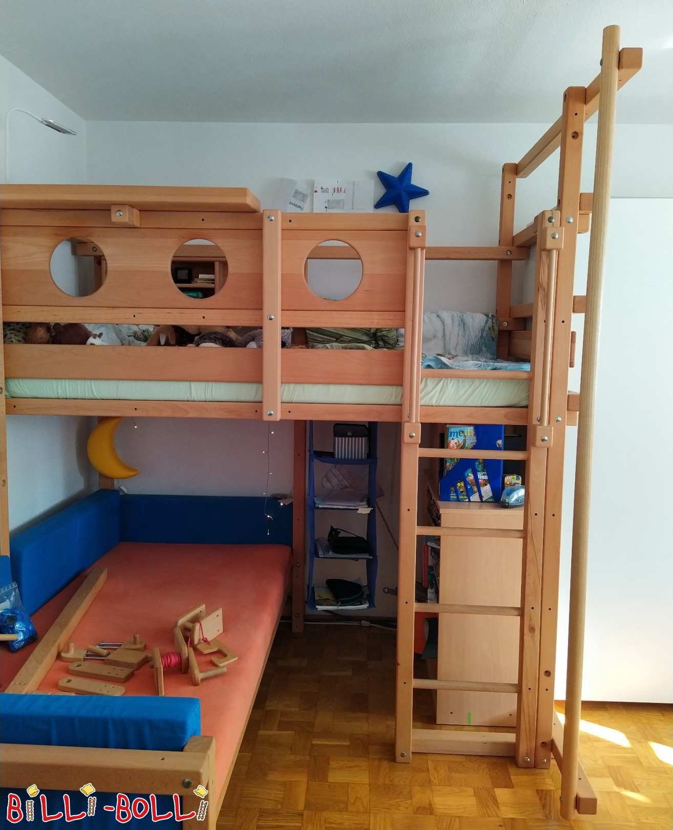 Etagenbett über Eck (Buche) (Etagenbett gebraucht) Etagenbett über Eck (Buche) (Etagenbett gebraucht)