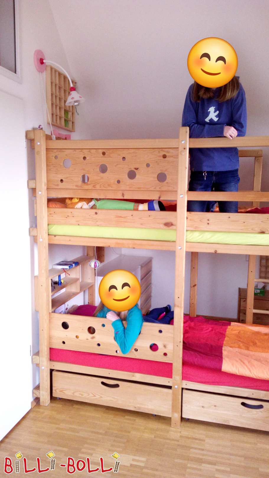 Etagenbett-Über-Eck, Fichte unbehandelt in Düsseldorf (Kategorie: Etagenbett-über-Eck gebraucht)