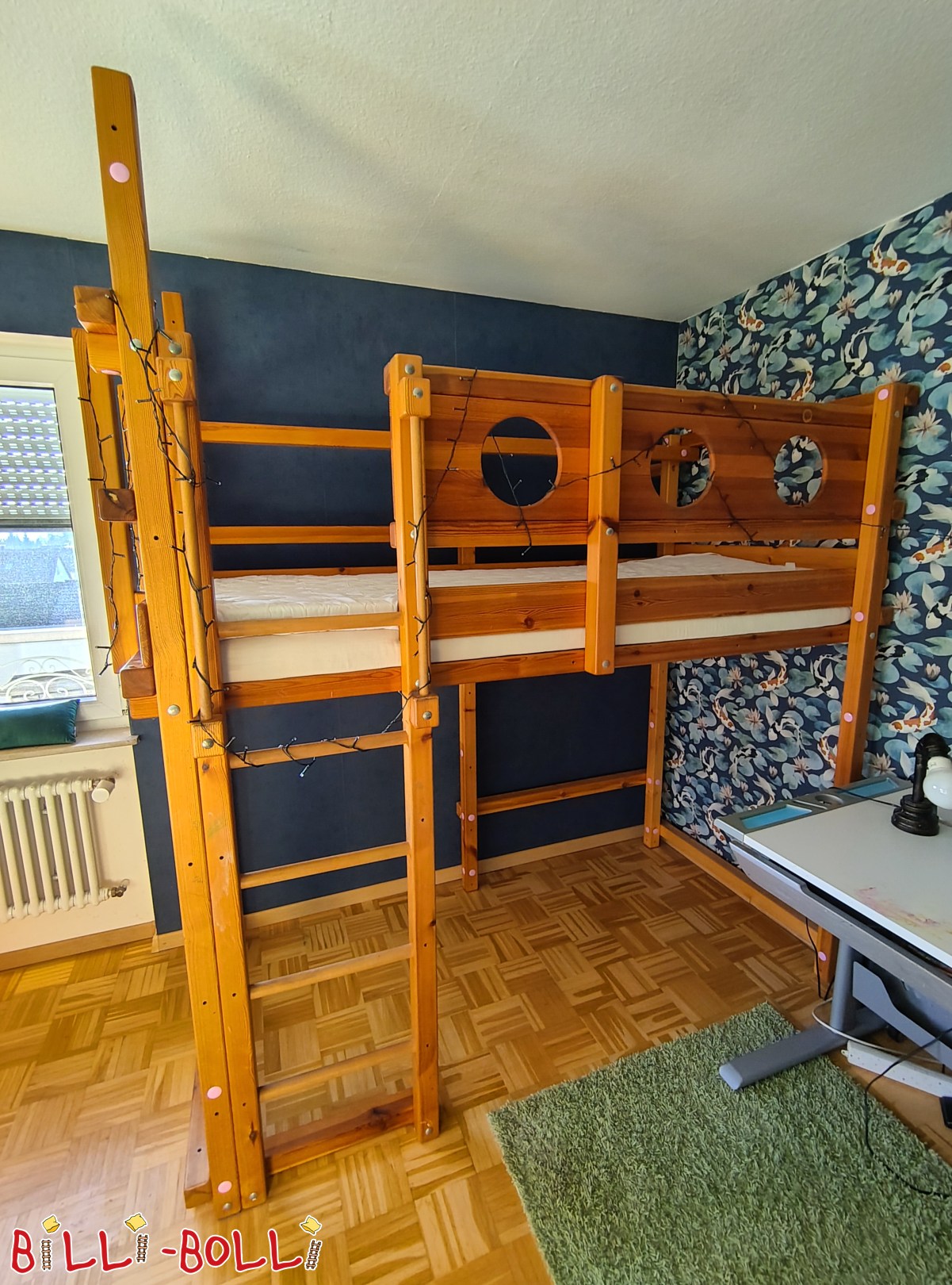 Inserat 5755: Etagenbett über Eck, Kiefer Ölwachsbeh., Rutsche, Bettkasten, uvm. Etagenbett über Eck, Kiefer Ölwachsbeh., Rutsche, Bettkasten, uvm. (Kategorie: Etagenbett-über-Eck gebraucht)