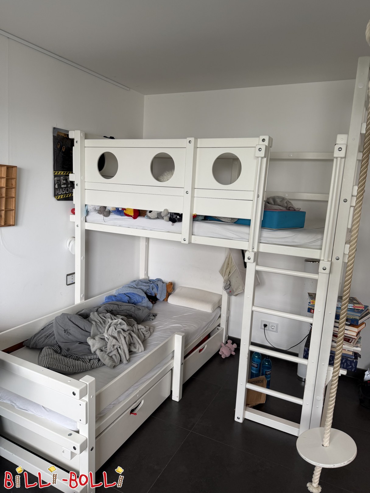Etagenbett-über-Eck mit viel Zubehör (Kategorie: Etagenbett-über-Eck gebraucht)