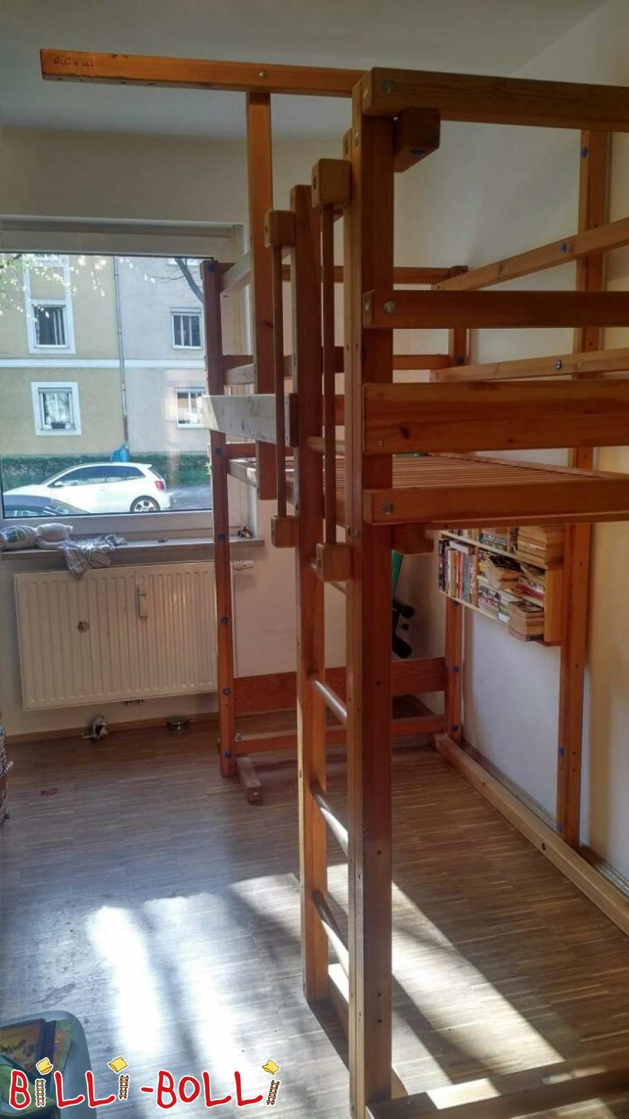 Hochbett 90/200, Kiefer unbehandelt (Hochbett gebraucht) Hochbett 90/200, Kiefer unbehandelt (Hochbett gebraucht)