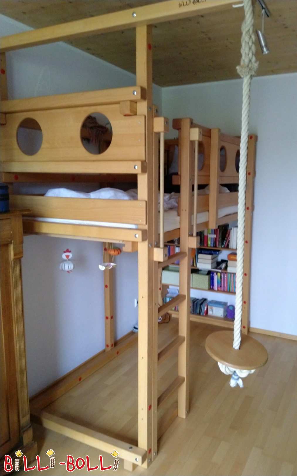 Hochbett 90 x 200 cm, Buche geölt-gewachst in München (Hochbett gebraucht) Hochbett 90 x 200 cm, Buche geölt-gewachst in München (Hochbett gebraucht)